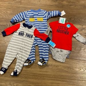 BNWT Little Brother Boy Bundle Pajamas and Outfit